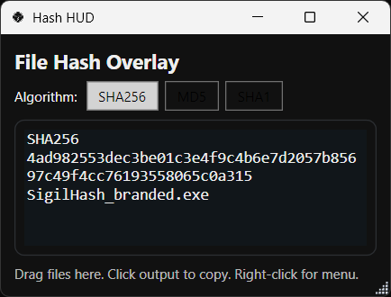 Hash Overlay Screenshot